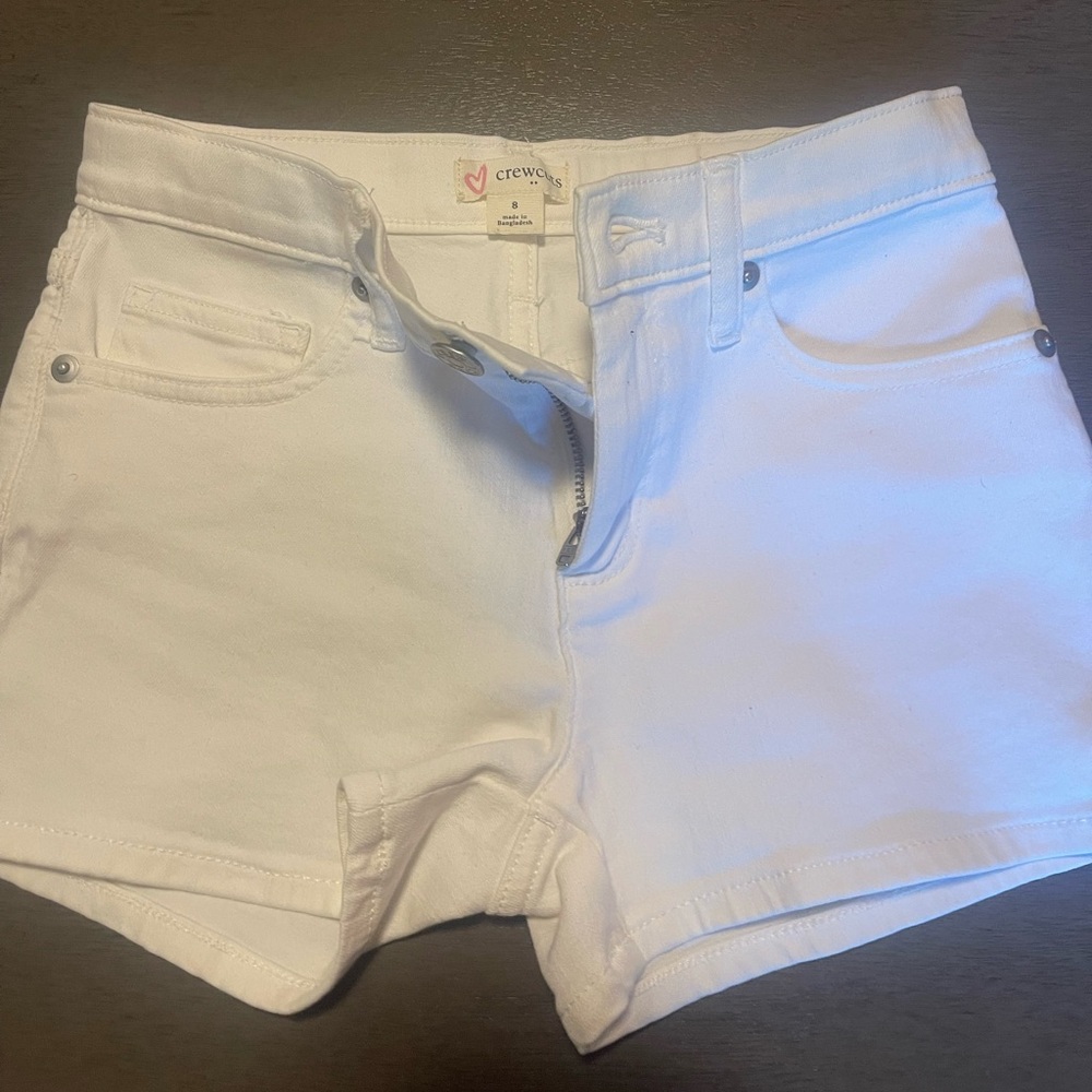 Crewcuts Classic White Jean Shorts